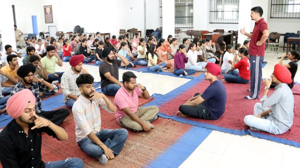 Mr. Ranjit Singh, Yoga Instructor from Himalayan Yoga Institute, was the resource person for the occasion
